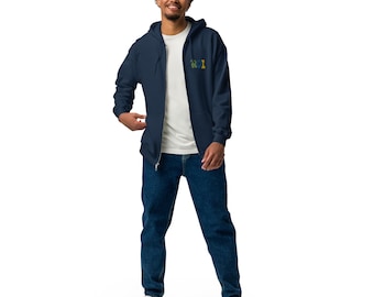 ROI Unisex Heavy Zip Hoodie