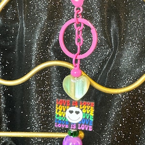 Love Is Love Metal Keychain