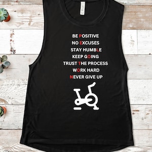 Camiseta de Peloton, camiseta sin mangas de Peloton, ropa de spinning, ciclismo, camiseta de regalo, ropa de entrenamiento, Peloton, camiseta sin mangas de Muscle Tank, spinning, refranes de Peloton, regalo