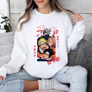Naruto Team 7 Sweatshirt Etsy