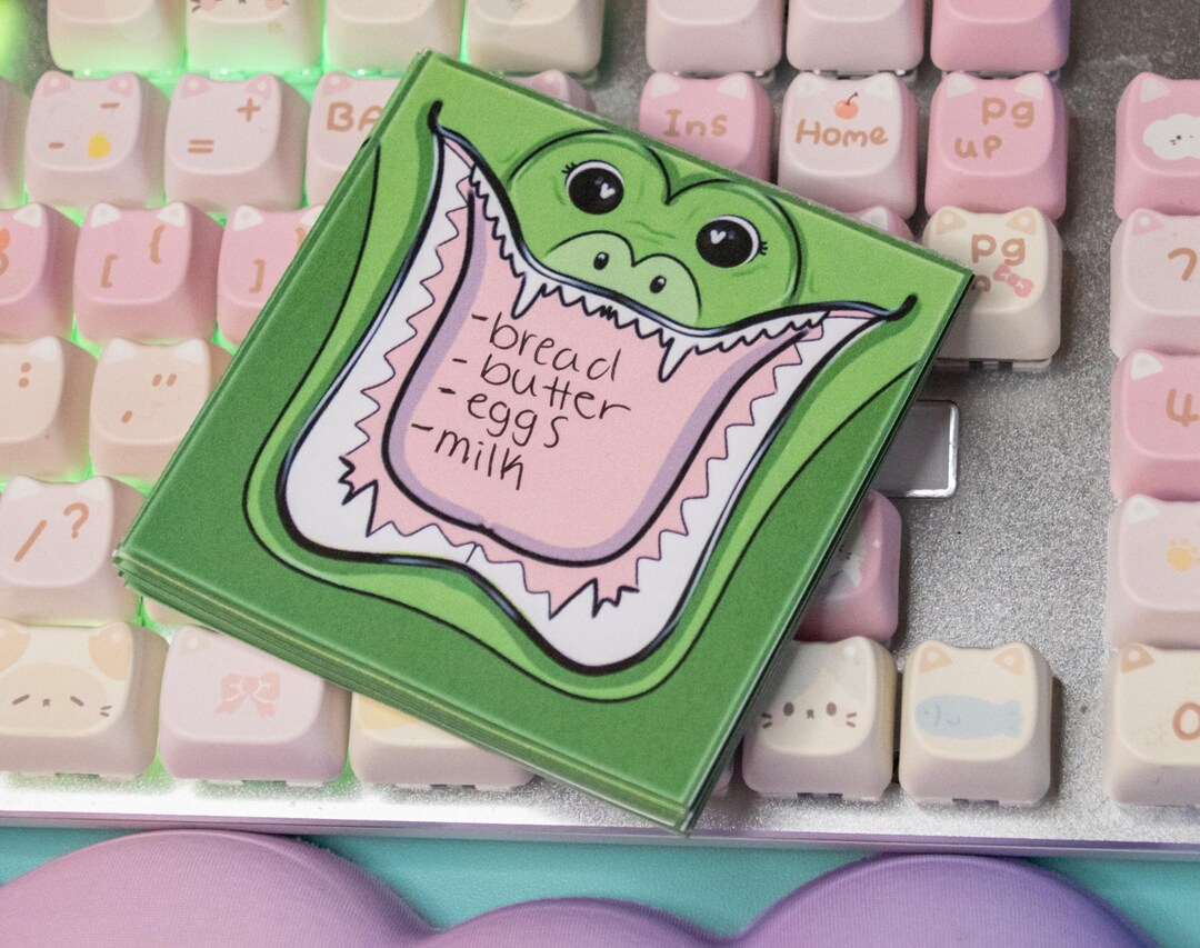 Funny Alligator Notepad – Quirky Handmade Memo Pad - Etsy