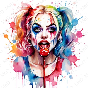 9 PNG Harley , Watercolor and Splash styles, high resolution PNG files for t-shirts, posters, mugs and more, instant download