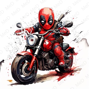 4 PNG Baby Superheroes, Watercolor and Splash styles, high resolution PNG files for t-shirts, posters, mugs and more, instant download