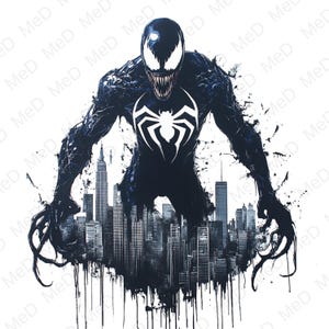 Aquarell Superhelden PNG: Splash Art, hohe Auflösung (Instant Download)