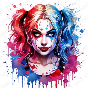 6 PNG Harley , Watercolor and Splash styles, high resolution PNG files for t-shirts, posters, mugs and more, instant download