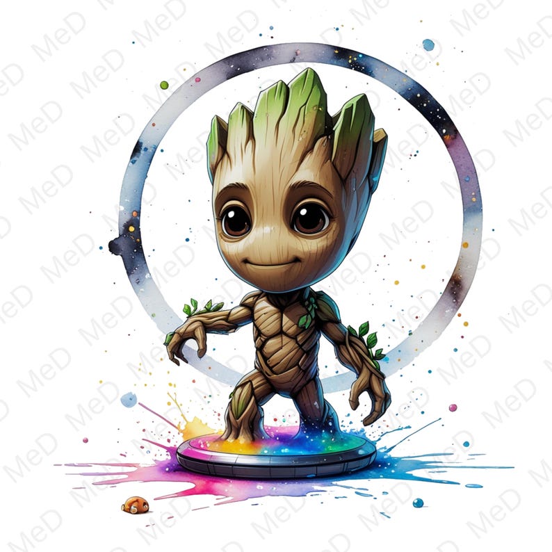 9 PNG Watercolor Superheroes: Splash Art & T-shirt Designs (digital ...