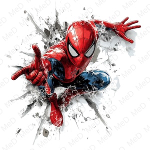 9 PNG Superheroes , Watercolor and Splash styles, high resolution PNG files for t-shirts, posters, mugs and more, instant download