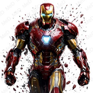 6 PNG  Superheroes, Watercolor and Splash styles, high resolution PNG files for t-shirts, posters, mugs and more, instant download