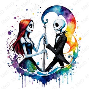 Watercolor Cartoon Heroes PNG: T-Shirt & Mug Designs (Digital Download)