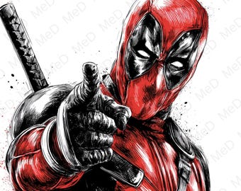 9 superhéroes de acuarela PNG: ilustraciones y diseños para camisetas (descarga digital)