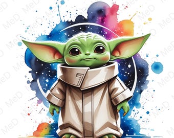 Aquarell Superheld PNG, Splash Art (Digitaler Download)