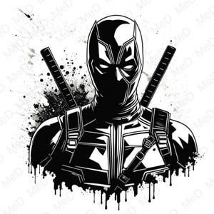 6 PNG Superheroes, Watercolor and Splash styles, high resolution PNG files for t-shirts, posters, mugs and more, instant download