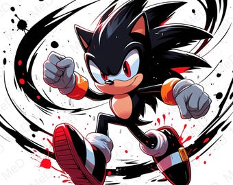 9 PNG Watercolor Cartoon Hero: Splash Art for T-shirts & Mugs (Digital Download)