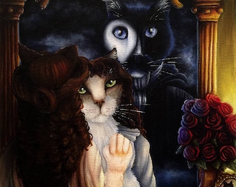 Phantom of the Opera Christine Daae Cat Fine Art Print