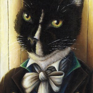 Mr Darcy Tuxedo Cat, Pride and Prejudice Fine Art Print image 2