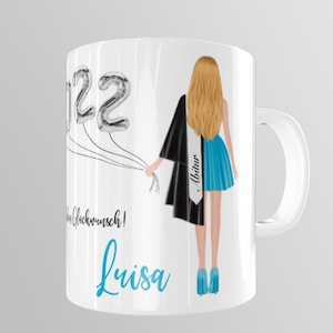 Tasse Abschluss 2025 Bachelor Master Absolventin Geschenk Personalisiert Graduierung Doktor Lehrer Kaffeetasse Frauen Damen Personalisieren
