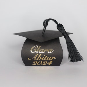 Abitur Bachelor Master Doctor Master Geld Cadeau Geschenk Geschenkdoos Afstuderen Hoed Universiteit School Afstuderen Staatsexamen Afgestudeerde Cap
