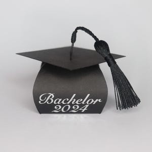 Bachelor Master Abitur Doctor Examen Geld Cadeau Geschenkdoos Afstudeerhoed Universiteit School Afstuderen Staatsexamen Afgestudeerde Cap