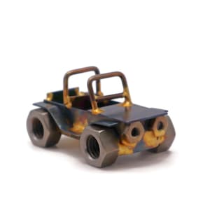 Jeep Gift Handmade Metal Sculpture for Jeep Lovers Scrap Metal Art Unique Off-Road Decor Recycled Figurine Gift for Adventure Enthusiasts