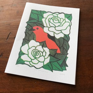 Dos Gardenias 5-Pack Cartes de vœux vierges avec enveloppes Kraft brunes