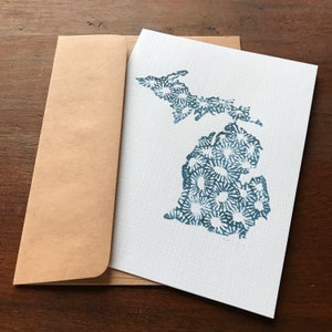 Petoskey Michigan 5-Pack Cartes de vœux vierges avec enveloppes Kraft brown image 1