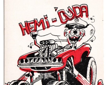 Affiche Vintage NHRA Signée Reno Roth - Rat Fink - Épreuve D'Artiste 17"x22" - Neuf