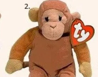 1998 BONGO the Monkey McDonalds Ty Teanie Beanie Baby