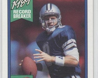 1990 Topps TROY AIKMAN 1989 Record Breaker Hall of Fame QB Cowboys