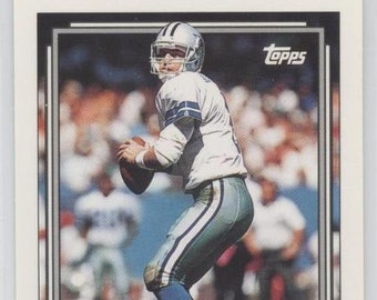 Rare 1992 Topps High Series TROY AIKMAN Football Card