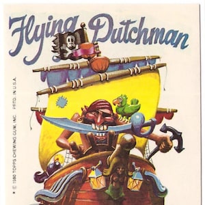 1980 Topps Weird Wheels Card FLYING DUTCHMAN