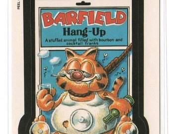 Vintage BARFIELD 1991 Wacky Packages Card - Etsy