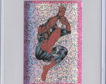 Rare 1990s Super Hologram Spider-Man Sticker MINT