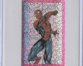 Rare 1990s Super Hologram Spider-Man Sticker MINT