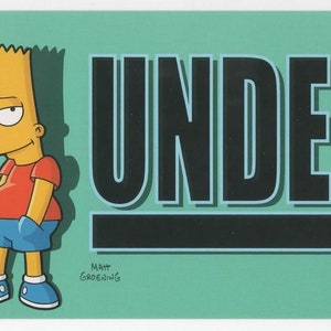 8&quot; The Simpsons BART Underachiever Bumper Sticker Decal Official
