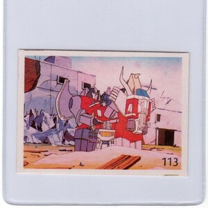 Vintage 1986 Transformers Sticker