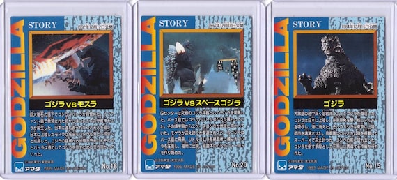 1995 GODZILLA JPP Amada Trading Card Godzilla Story 15 - Etsy