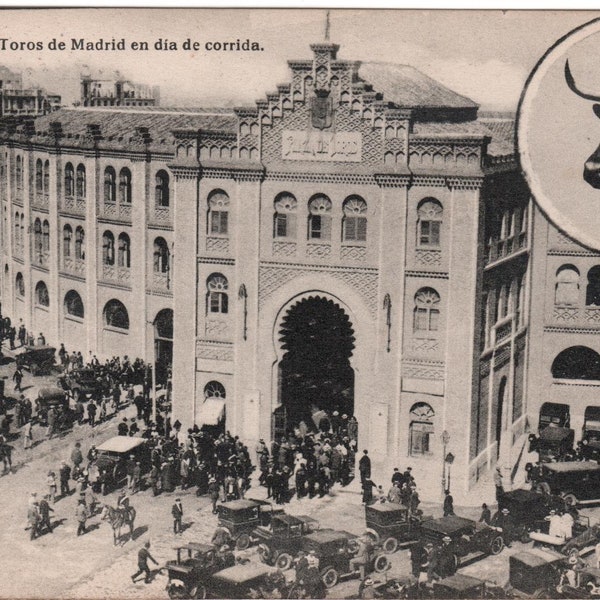 Rare 1924 Toros Real Photo Bullfighting Postcard 14