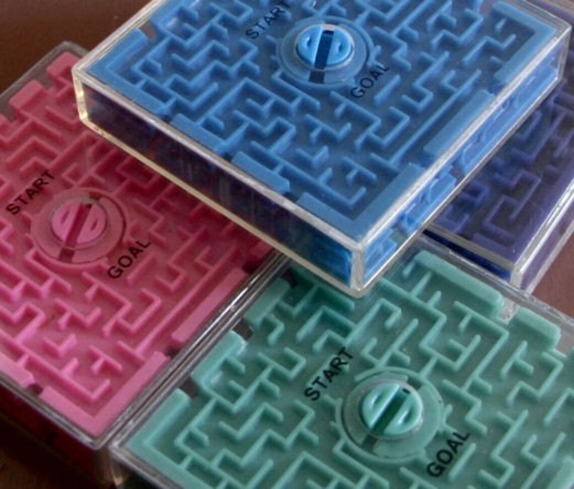 1970s Large Plastic Ball Maze Toy VERY COOL Etsy