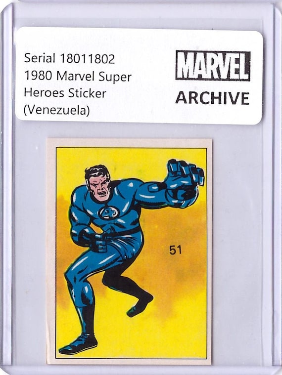 MARVEL ヴィンテージステッカー1980 AG stickers 約110枚 1980 Marvel MR FANTASTIC Super Heroes Venezuela Sticker - Etsy