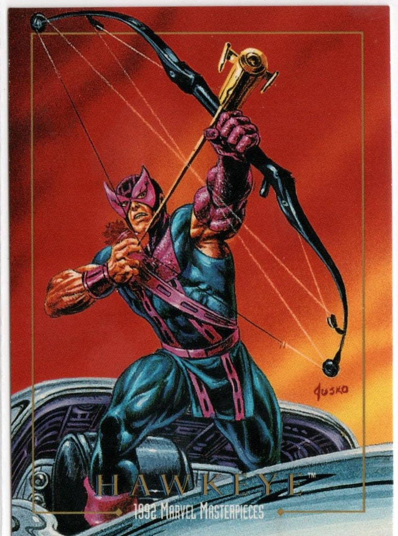 1992 Marvel Masterpieces HAWKEYE Card - Etsy
