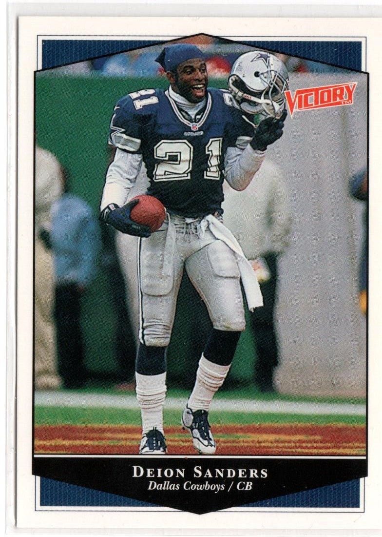 1999 Upper Deck Victory DEION SANDERS Football Card - Etsy