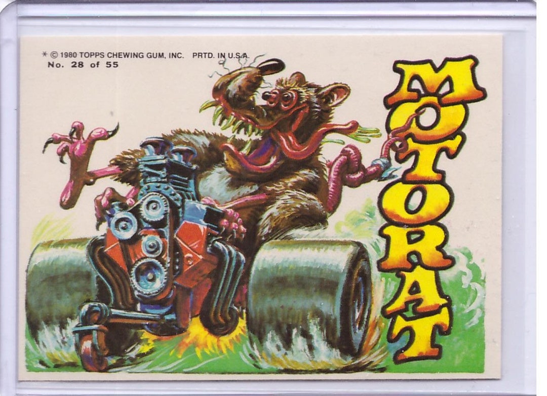 1980 Topps Weird Wheels Card MOTORAT - Etsy