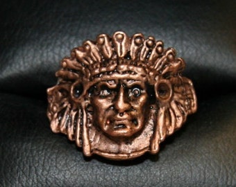 1950s Rare PURE COPPER Indian Ring GOUDEY