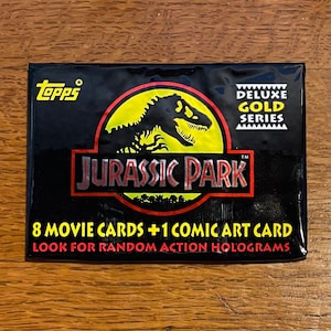 1992 Jurassic Park Deluxe GOLD Edition Card Pack