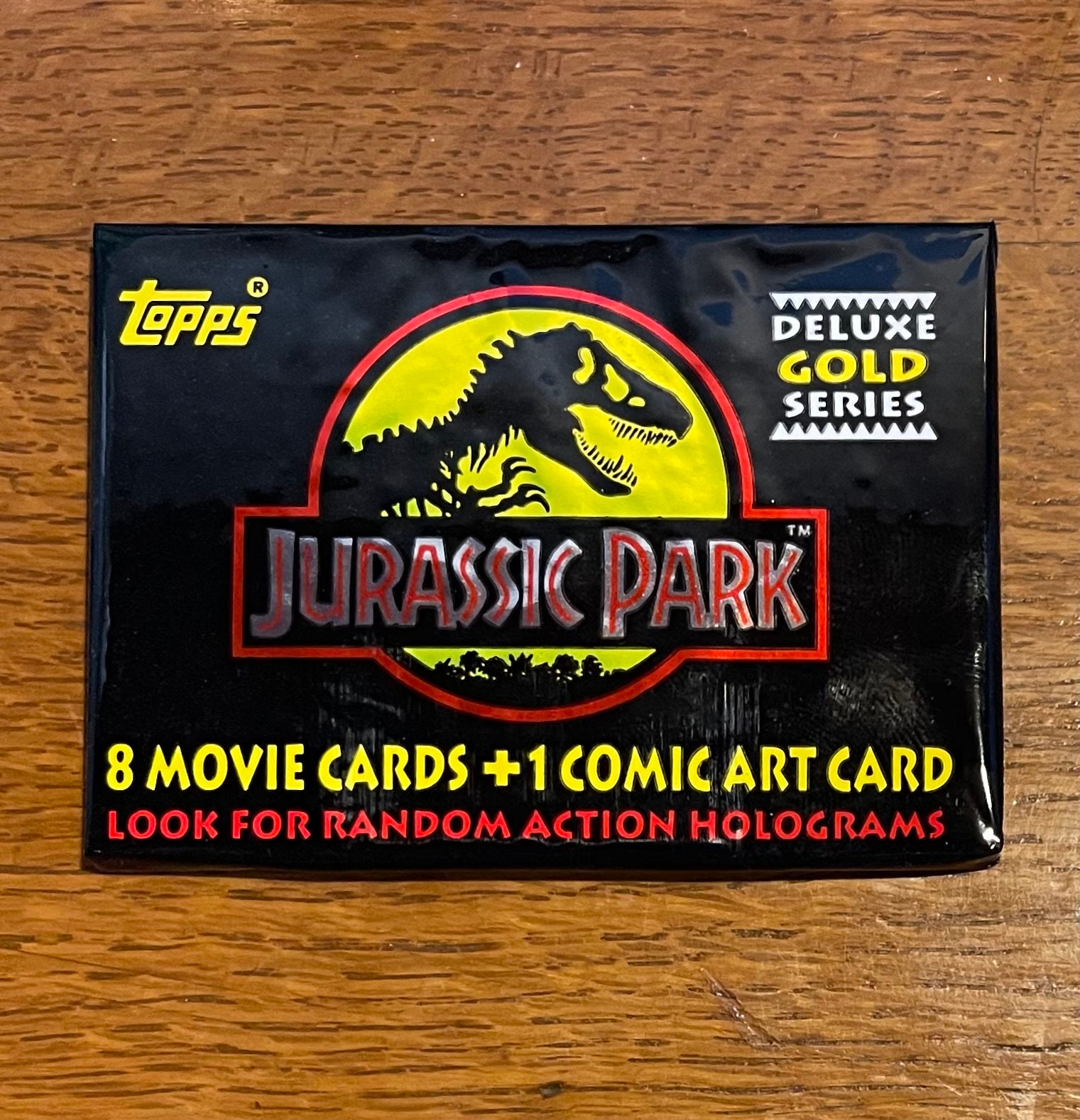 1992 Jurassic Park Deluxe GOLD Edition Card Pack - Etsy