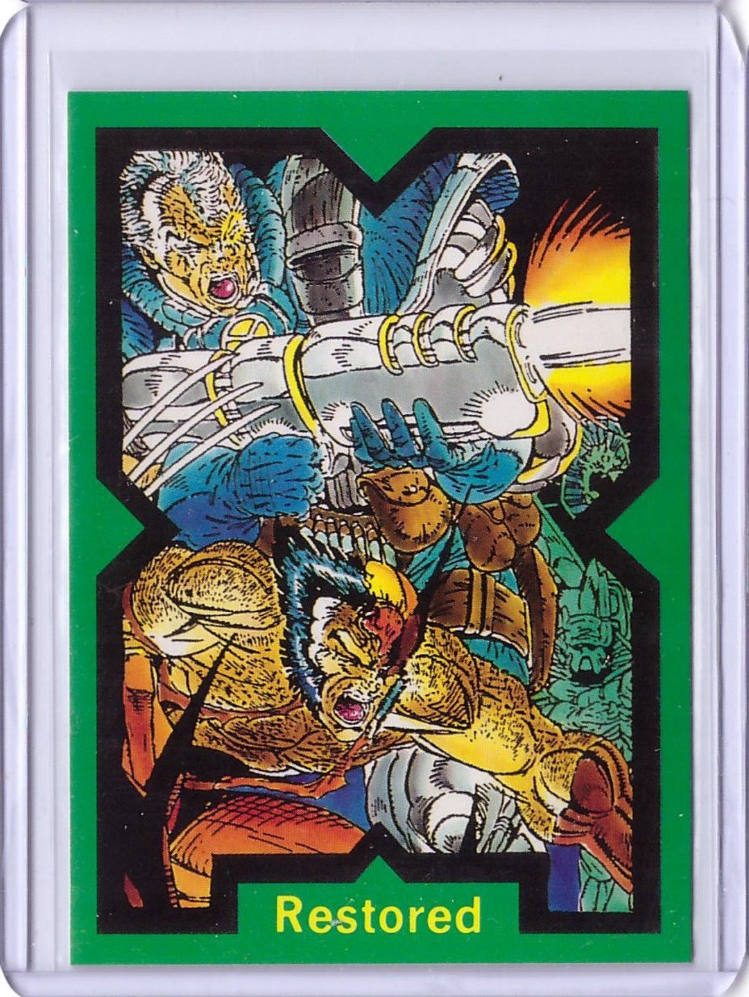 1991 X-force Comic Images Card Cable and Wolverine RESTORED - Etsy