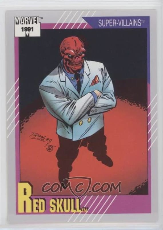 1991 Red Skull Marvel Universe Series 2 Card - Etsy