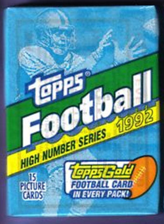 1992 Topps Football High Series Pack 1992 Topps Football High Series Pack
