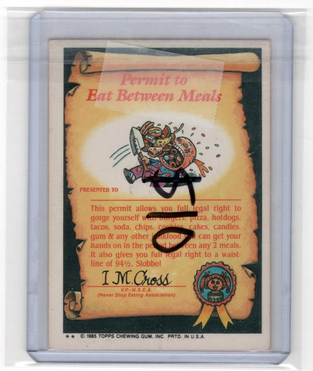 1985 Topps Series 2 Garbage Pail Kids Card Marty Mouthful 48b - Etsy
