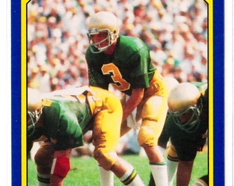 1990 Notre Dame JOE MONTANA College Card No 1 Hall of Fame Quarterback